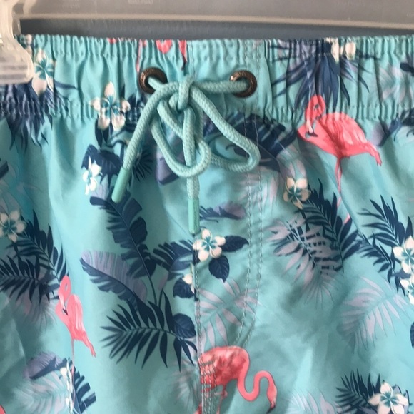 NWT US Apparel turquoise flamingo mens swimming shorts/trunks size XL - Picture 2 of 9